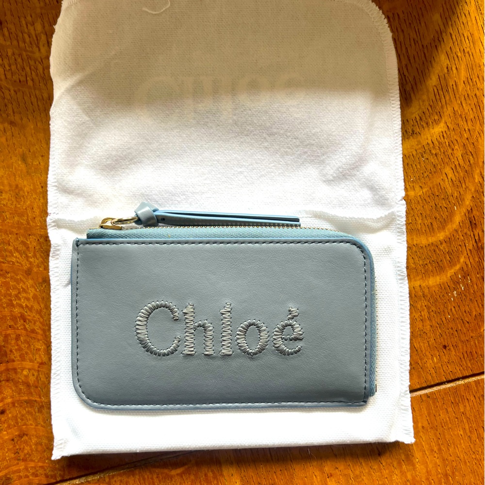 Chloe storm blue wallet